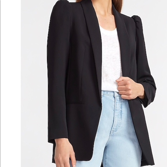 Express Jackets & Blazers - Long Puff Sleeve Boyfriend Blazer